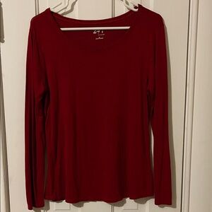 Maurices Red Long Sleeve Top